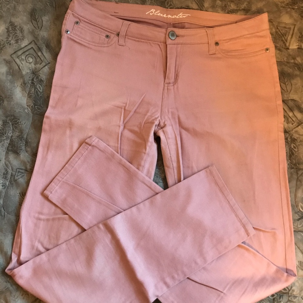 Baby pink/mauve skinny jeans